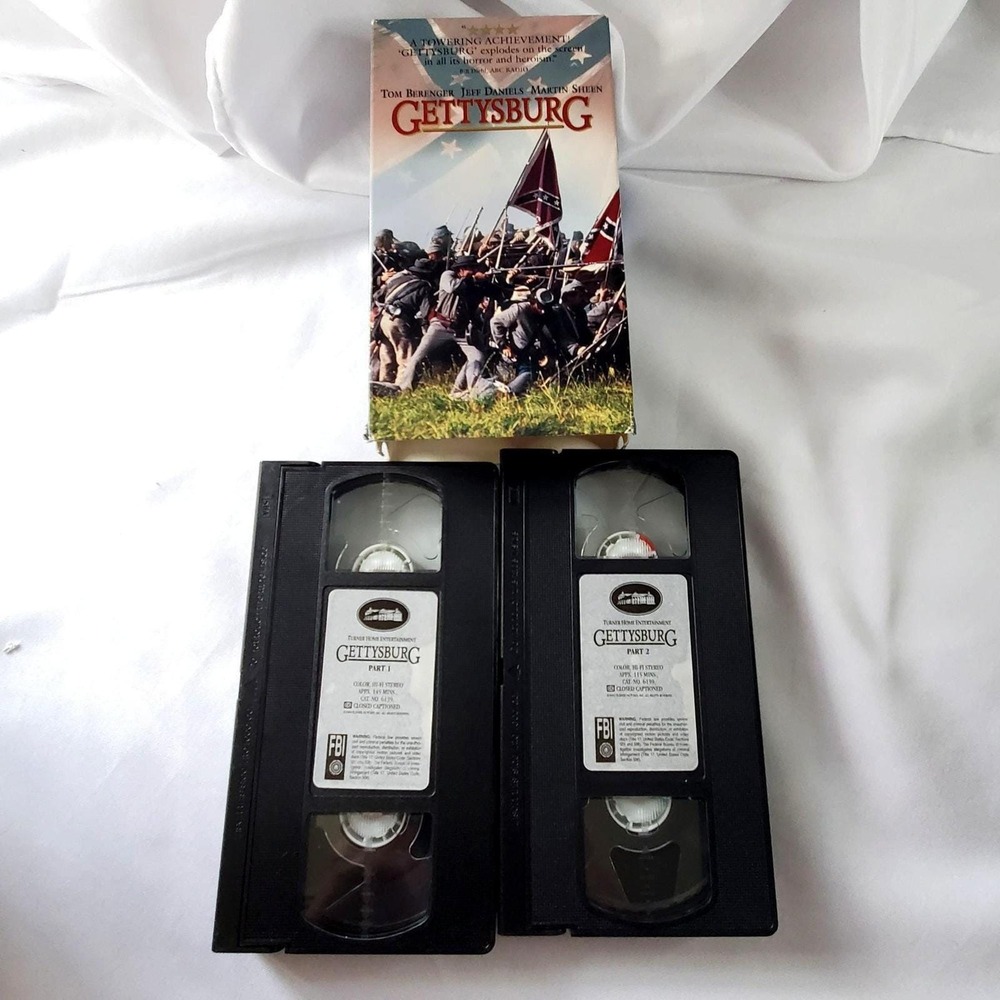 Gettysburg (VHS, 1993) Tom Berenger, Martin Sheen, Stephen Lang, Richard Jordan - Picture 6 of 6